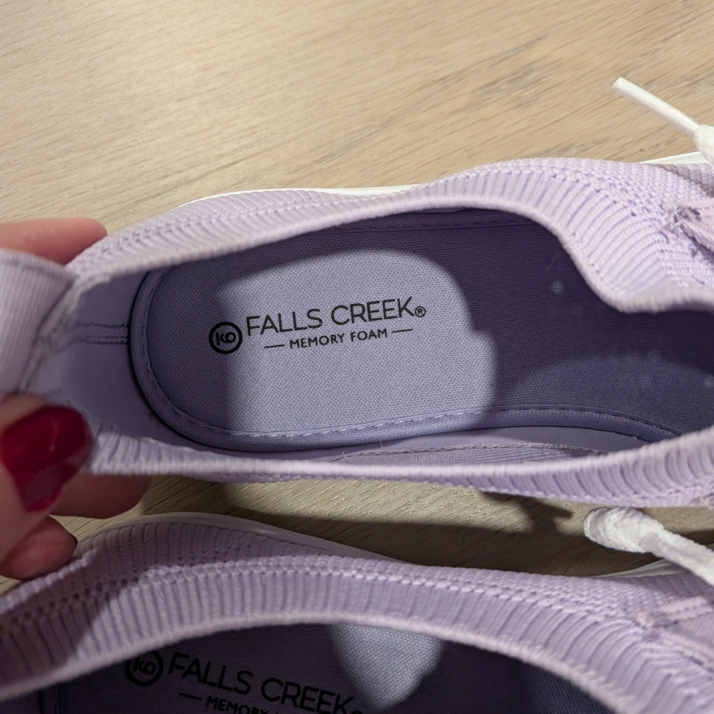 Falls Creek Light Purple Canvas Sneakers - Picture 3 of 4